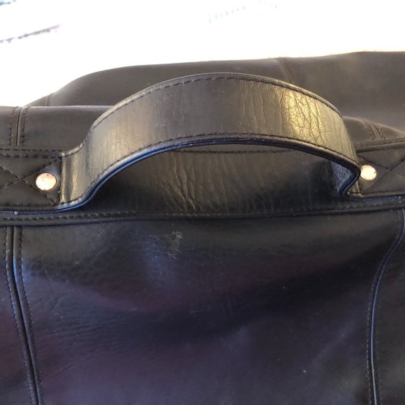 LAGERFELD Bags Karl Lagerfeld Vegan Leather 22x8 Black Weekender